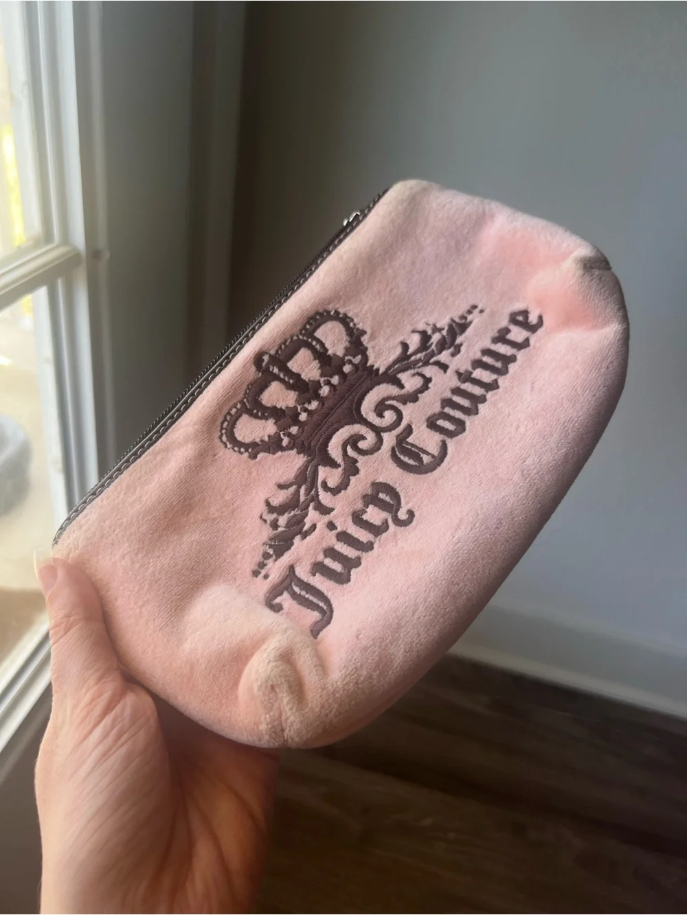 Juicy Couture Baby Pink Pouch from early 2000s